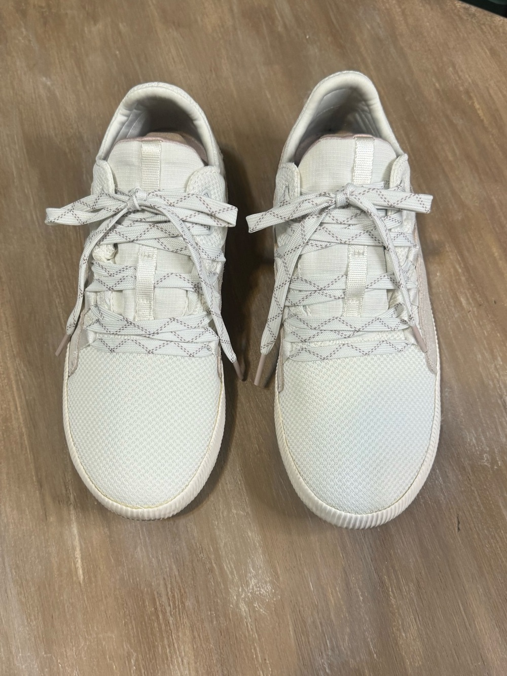 Sorel Women's Cream and Tan Knit Sneakers